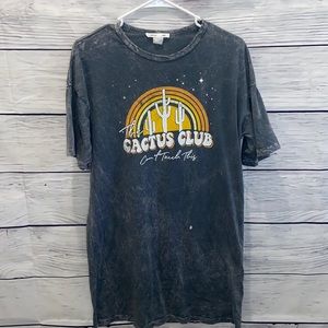 Cactus boho  T-shirt dress